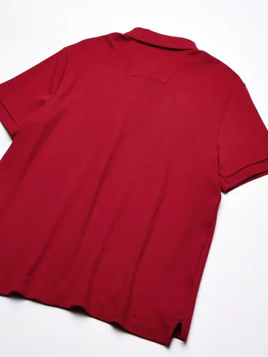 Vista 4 de NAUTICA Polo de algodón suave liso de manga corta para hombre