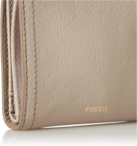 Vista 3 de Fossil Logan - Cartera plegable de cuero con bloqueo RFID para mujer