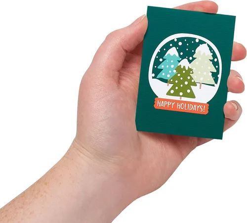 Vista 8 de American Greetings Mini tarjetas de Navidad para cajas de almuerzo para niños, alegría navideña (40 unidades)