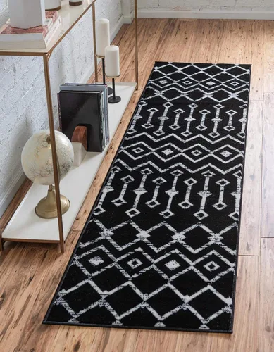 Vista 10 de Unique Loom Enrejado Marroquí Colección Trellis Geométrica Transicional Beige/Marfil Alfombra Área (10 pies 8 pulgadas x 16 pies 5 pulgadas)