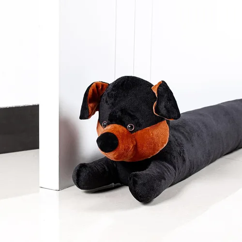 Vista 12 de Tapón de tela para perros para debajo de la puerta, 3 libras, bloqueador de corrientes de aire decorativo resistente a prueba de corrientes de aire