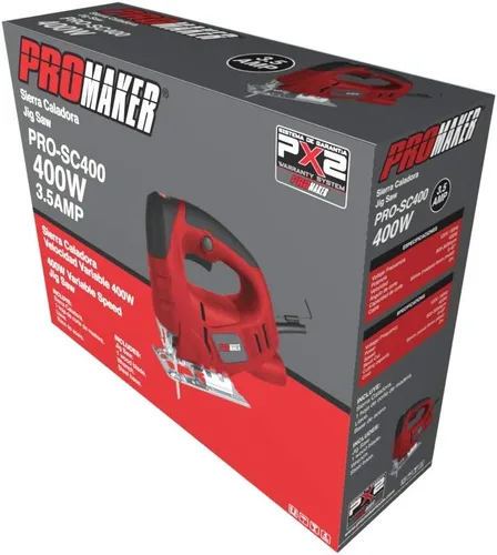 Vista 5 de Rompecabezas, 3.5 Amp 400W, Cortador de madera con 6 velocidades variables, corte biselado de hoja ajustable 0-45º grados, sierra de calar