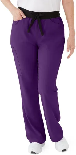 Vista 9 de ave. Women's Coastal Seven Pocket Bootcut Scrub Pant Negro
