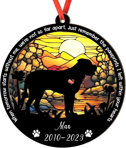 Vista 41 de Adorno personalizado para atrapasoles de sabueso afgano, adorno de Navidad de sabueso afgano – Regalo para perro amante, sabueso afgano