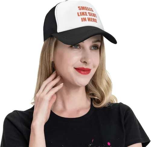 Vista 9 de Smells Like Slut in HERE - Gorra de béisbol divertida ajustable para camionero, sombrero deportivo, para hombres y mujeres, regalo divertido