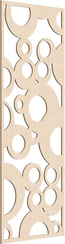 Vista 149 de 9 3/8"W x 24 3/8"H x 1/4"T Farwell Decorativos Paneles de Pared de Madera Calado, Hickory