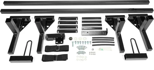 Vista 7 de HECASA 700 libras universal de 2 barras de montaje en techo de tamaño completo Vans compatibles con Chevy Express, Ford E-Series GMC Savana, 68 a 75