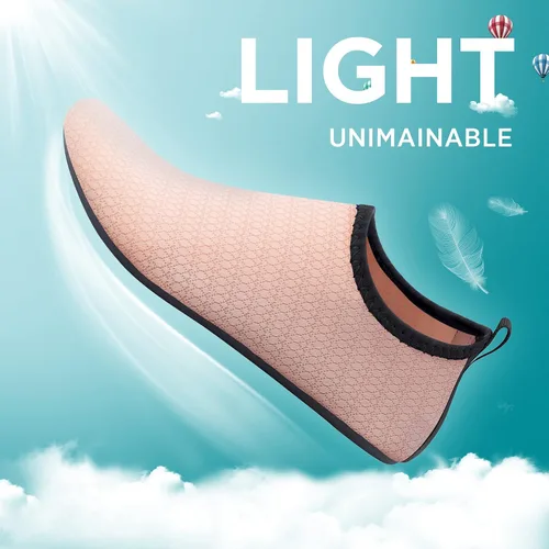 Vista 5 de Seekway - Zapatos de agua para hombres o mujeres adultos, tipo calcetín, de secado rápido, sensación de pie descalzo, ideales para la playa, nadar