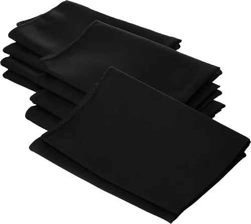 Vista 18 de LA Linen Paquete de 10 servilletas de popelina de poli, servilletas de tela suave, servilletas lavables y reutilizables, servilletas de mesa