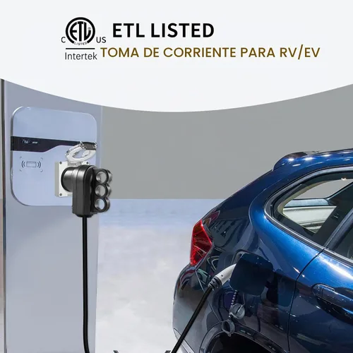 Vista 7 de STARELO Caja de toma de corriente de 50 amperios, receptáculo NEMA 10-50R 125/250 voltios, resistente al polvo y a la intemperie. Sin conexión a