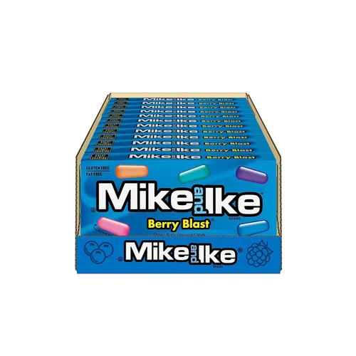 Vista 5 de Mike and Ike Candy, Berry Blast, caja de teatro de 4.25 onzas, paquete de 12