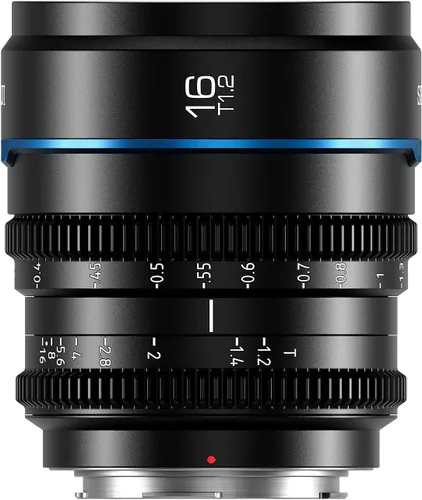 Vista 14 de Sirui Night Walker T1.2 Juego de Lentes Cine, 16mm, 24mm, 35mm, 55mm, 75mm Lentes de Apertura Grande con Enfoque Manual (Montura RF, Negro)