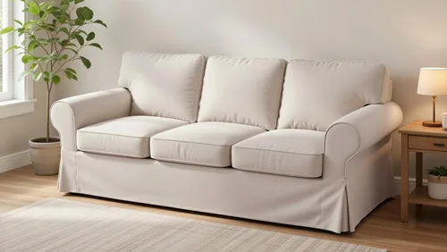 Vista 6 de La funda de sofá de repuesto es compatible con el sofá IKEA de tres plazas o el sofá Ektorp de 3 plazas. Solo funda. Funda Ektorp