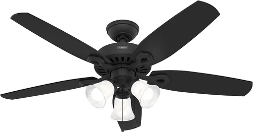 Vista 15 de Hunter Fan Company 52106 Hunter Builder - Ventilador de techo para interiores con luz LED y control de cadena de tracción, 42 pulgadas, acabado
