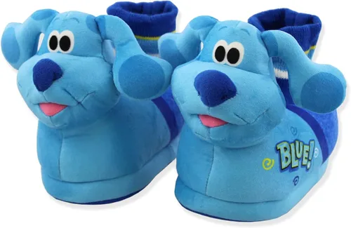 Vista 3 de Nickelodeon Blue's Clues & You - Pantuflas de felpa 3D para niños pequeños