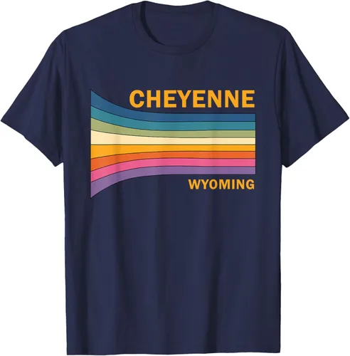 Vista 25 de Retro Vintage 70s Cheyenne Wyoming camiseta