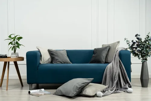 Vista 13 de MASTERS OF COVERS Klippan - Funda de repuesto para sofá biplaza IKEA de 2 plazas, color blanco frío