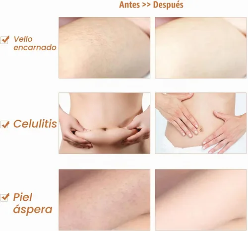 Vista 4 de Cepillo corporal de cepillado en seco, cerdas de sisal, cepillo de masaje exfoliante para celulitis y linfático, mejora la circulación, detiene