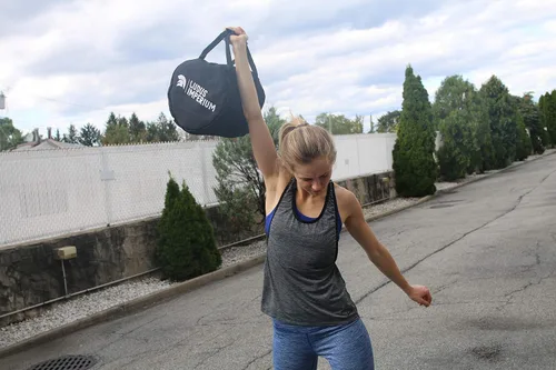 Vista 3 de Saco de arena ajustable con pesas rusas – Pesas rusas, sacos de arena de entrenamiento resistentes para entrenamiento, fitness, entrenamiento