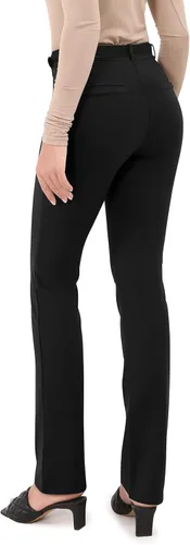 Vista 2 de ODODOS Straight Leg I Classic Yoga Dress Pants for Women Faux Pockets Ponte Casual Work Pants 293133 Inseam