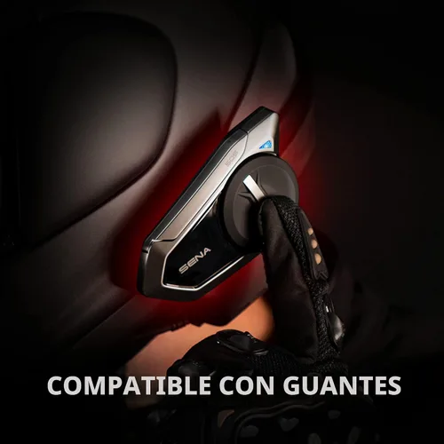 Vista 5 de Sena Harman Kardon - Auriculares Bluetooth de comunicación para motocicleta 50S con sonido de Harman Kardon, sistema de intercomunicación de malla