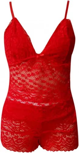 Vista 3 de Conjunto de brasier y bragas de lencería sexy para mujer body de encaje transparente pijama floral para sexo y juego travieso
