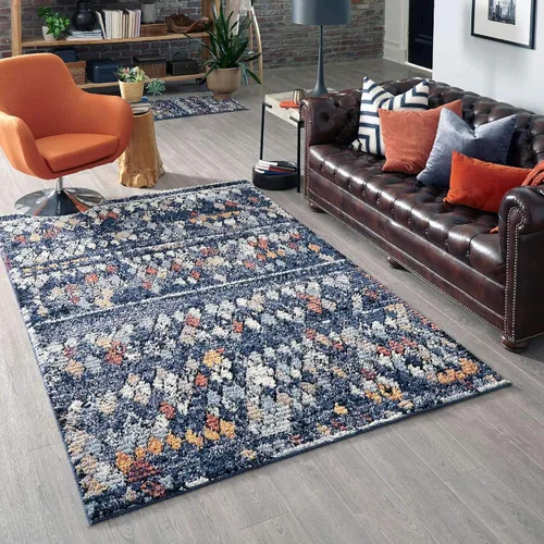 Vista 20 de Unique Loom Morocco Collection - Alfombra de área con borde abstracto, diamante, bohemio, 2 pies 2 x 3 pies, marfil/negro