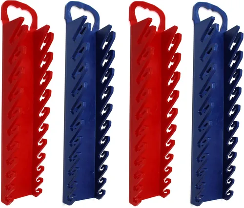 Vista 12 de Kit de bandeja organizadora de 11 herramientas para llaves rechonchas o de línea (kit de 2 piezas, negro y azul)