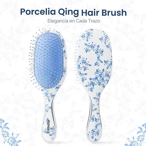 Vista 2 de AIMIKE Porcelia Cepillo desenredante para cabello fino, cepillo de pelo de Porcelia Qing
