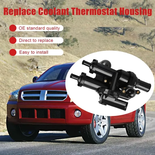 Vista 7 de WMPHE Kit de carcasa para termostato de refrigerante del motor compatible con Dodge Avenger 2008-2014, Dodge Caliber 2008-2012, Chrysler Sebring