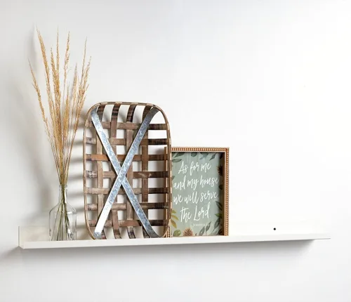 Vista 8 de Infinite Design - Estante flotante de metal de 24 pulgadas Moderno repisa de acero con recubrimiento en polvo negro, fabricado en Estados Unidos