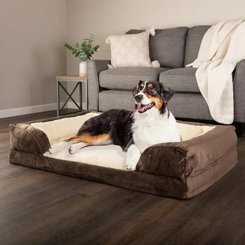 Vista 6 de PETMAKER Cama ortopédica para perros, sofá cama para perros de 42 pulgadas con cojín envolvente de apoyo y funda extraíble lavable, cama extragrande