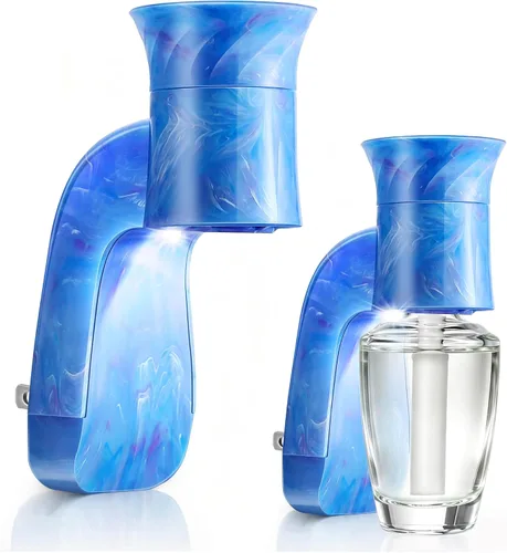 Vista 11 de Hohean 2 piezas de enchufe de fragancia de pared con luz nocturna compatible con fragancia WallFlower Bath & Body Works, certificado ETL, difusor