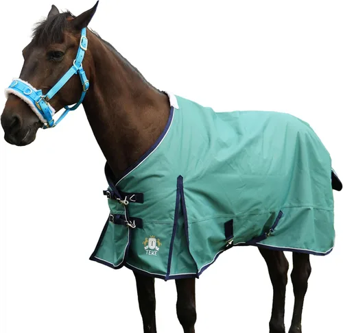 Vista 9 de T TEKE Mantas de participación de caballos Deluxe, 1200D impermeables y transpirables para el cuidado de caballos con relleno de 200 gramos
