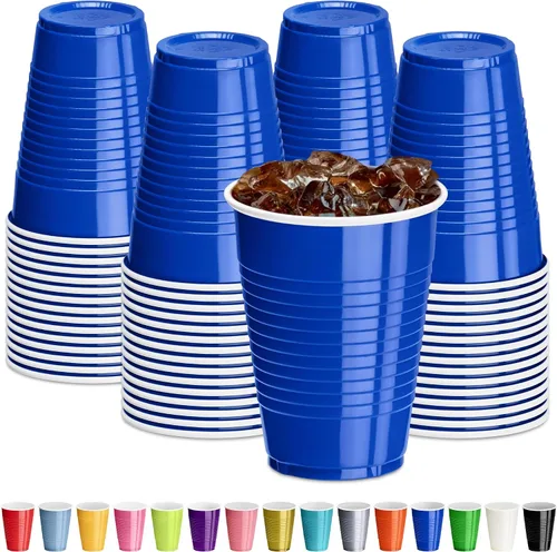 Vista 22 de DecorRack - Vasos desechables y reutilizables de 12 onzas para fiestas de cumpleaños, despedidas de soltera, campamentos, eventos en interiores y al