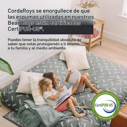 Vista 4 de CordaRoy's Puf de Chenilla - Silla Puf Convertible - Funda de Tela de Chenilla Lavable a Máquina - para Sótano, Sala de Estar, Sala de Juegos Carbón
