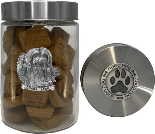 Vista 21 de Heritage Pewter Basset Hound Good Dog Treat Jar – Tarro de golosinas de 34 onzas con tapa hermética a rosca Regalo para propietarios de Basset
