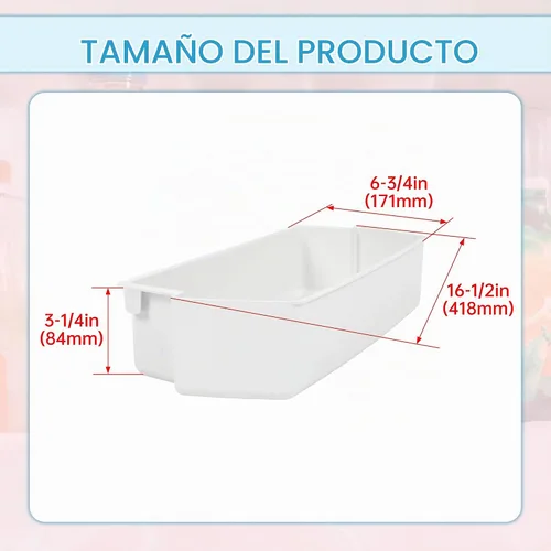 Vista 3 de Kojem 2187172 - Estante para puerta de refrigerador, compatible con la mayoría de Roper 4 pzas