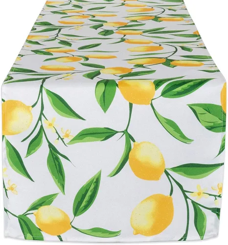 Vista 8 de [Usado] DII Lemon Bliss - Mesa para exteriores, colección resistente a las manchas e impermeable, camino de mesa, 14 x 72 pulgadas