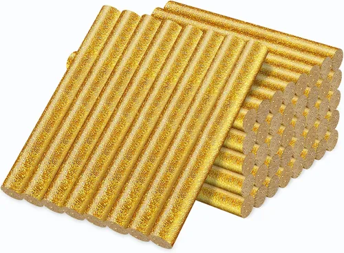 Vista 14 de Manarty Barra de pegamento termofusible roja ladrillo, 48 unidades de 0.27" de diámetro x 4" de largo, barras de pegamento termofusible mini de Rojo