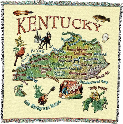 Vista 18 de Pure Country Weavers State of Alabama - Manta cuadrada para regalo, manta de tapiz tejida de algodón, fabricada en los Estados Unidos