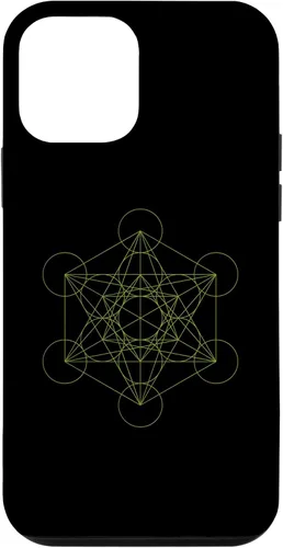 Vista 12 de Funda de yoga espiritual oculta para iPhone 15 Geometría Sagrada Metatron