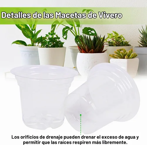 Vista 4 de winemana Bandeja de inicio de semillas de 4 pulgadas para semillas de lechuga de hierbas vegetales, macetas para plantas de interior y tierra