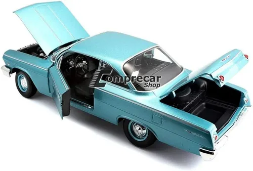 Vista 2 de Maisto 1:18 Escala 1962 Chevy Bel Air Vehículo fundido a presión (los colores pueden variar)