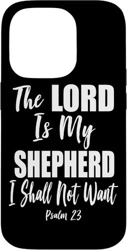 Vista 17 de The Lord is My Shepherd - Funda con versículo bíblico cristiano para iPhone 17