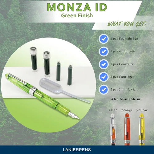Vista 7 de Monteverde Monza ID Pluma Estilográfica - Verde