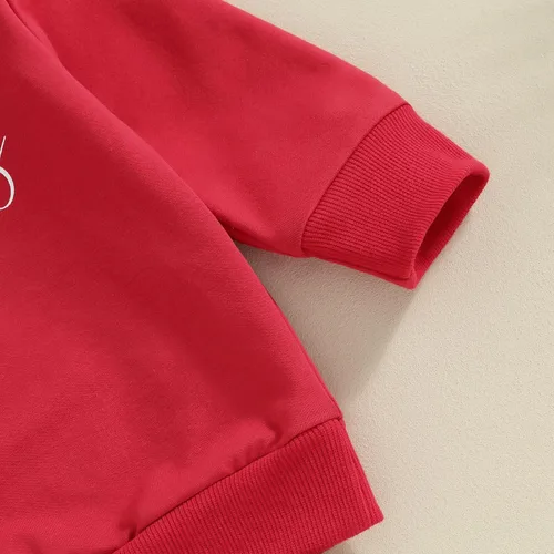 Vista 5 de YINGISFITM Conjunto de sudadera con estampado para bebé y niña, sudadera larga para otoño e invierno