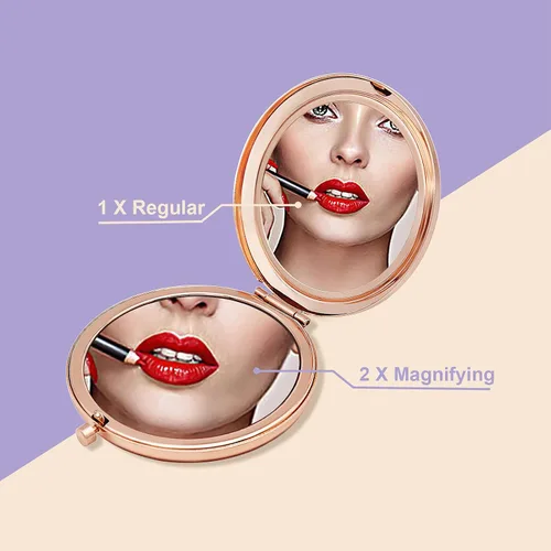 Vista 2 de Jielahua Regalos de despedida de compañera de trabajo para mujeres regalo de despedida para jefes amigos hermana espejo de maquillaje compacto