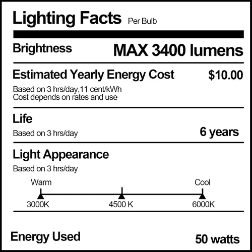 Vista 8 de EMART Bombilla de espectro completo, atenuación de 50 W, lámpara LED de 3000 K-6000 K para kit de iluminación Softbox, estudio de fotografía, hogar