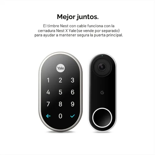 Vista 12 de Timbre de video Nest de Google (con cable) - Anteriormente Nest Hello - Timbre de video con transmisión 24/7 - Timbre inteligente con cámara